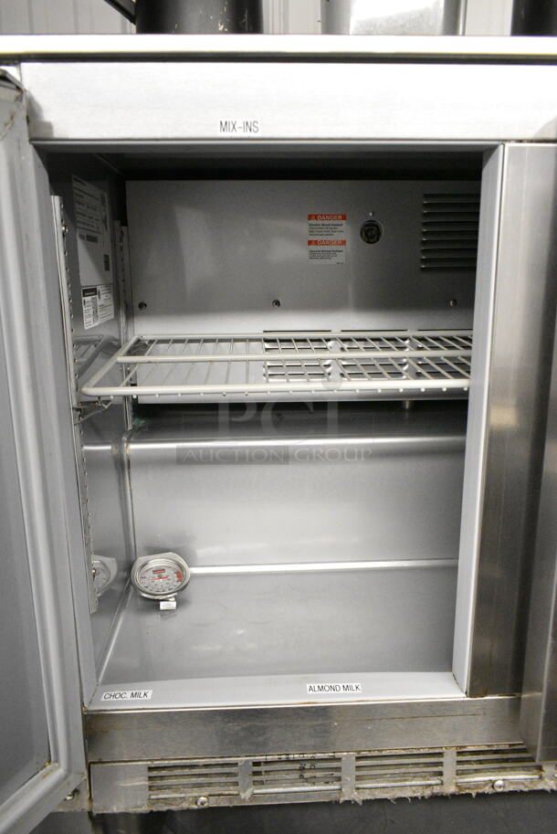 Beverage Air UCR34Y-17 Stainless Steel Commercial 2 Door Undercounter Cooler. 115 Volts, 1 Phase. Tested and Working! - Image 3 of 6