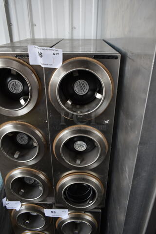 Stainless Steel Commercial 3 Well Cup Dispenser.