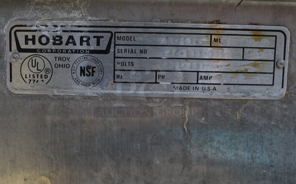 Hobart Model AM-14C Stainless Steel Commercial Corner Pass Through Dishwasher. 200-230 Volts, 3 Phase. 42x31x68 - Image 7 of 8