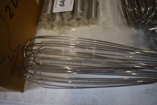 2 BRAND NEW! Stainless Steel Whisks. 19.5". 2 Times Your Bid! - Image 2 of 2