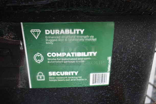 BRAND NEW SCRATCH AND DENT! Toter Poly 96 Gallon Trash Can. - Image 7 of 9