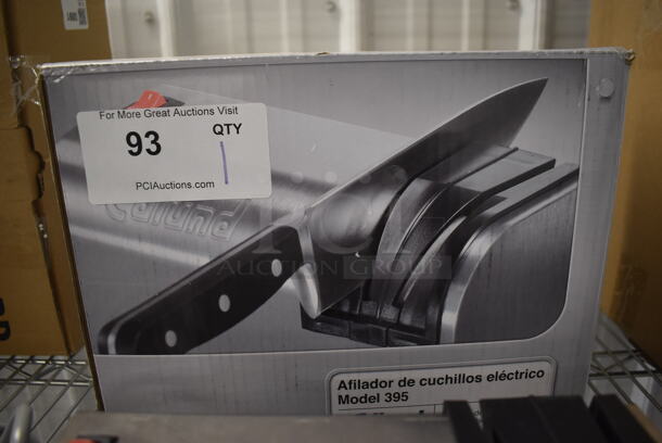 BRAND NEW IN BOX! Edlund 395 Stainless Steel Countertop Electric Powered Knife Sharpener with Guides. 115 Volts, 1 Phase. 9x4x5. Tested and Working! - Image 5 of 6