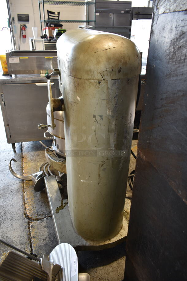 Hobart H-600-T Metal Commercial Floor Style 60 Quart Planetary Dough Mixer w/ Stainless Steel Mixing Bowl, Bowl Guard, Paddle and Dough Hook Attachments. 230 Volts, 3 Phase. - Image 12 of 12