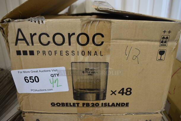 42 BRAND NEW IN BOX! Arcoroc Rocks Glasses. 2.75x2.75x3.25. 42 Times Your Bid! - Image 3 of 3