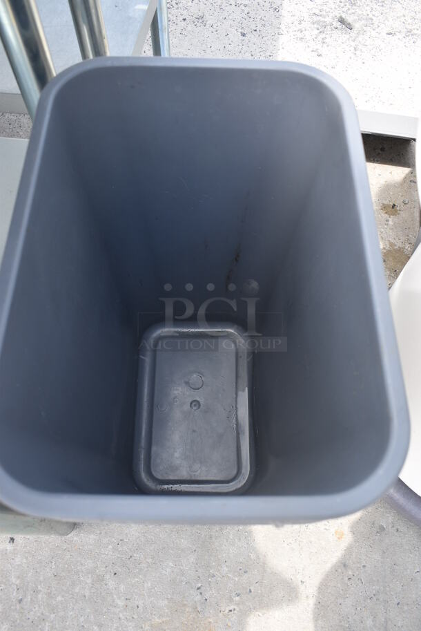 3 Gray Poly Trash Cans. 16x11x20. 3 Times Your Bid! - Image 3 of 3