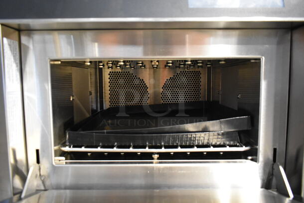 BRAND NEW SCRATCH AND DENT! 2018 Bakers Pride E300 Stainless Steel Commercial Countertop Electric Powered Rapid Cook Microwave Oven. 208/240 Volts.  - Image 4 of 6