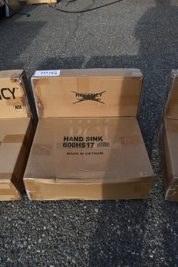 BRAND NEW IN BOX! Regency 600HS17Stainless Steel Commercial Single Bay Wall Mount Sink. Stock Picture Used as Gallery. - Image 2 of 4