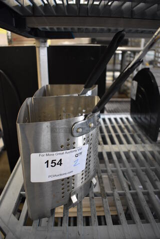 2 Metal Baskets. 6x6x12. 2 Times Your Bid!