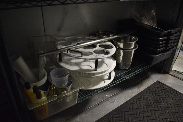 ALL ONE MONEY! Tier Lot of Various Poly Items Including Bus Bins and Metal Ice Buckets. (kitchen) - Image 1 of 5
