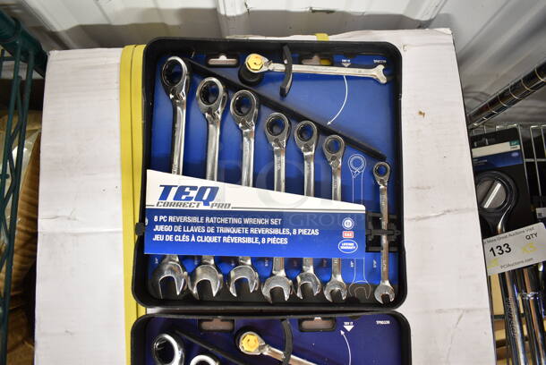 2 BRAND NEW! TEQ Reversible Ratcheting Wrench Sets. 2 Times Your Bid! - Image 2 of 7