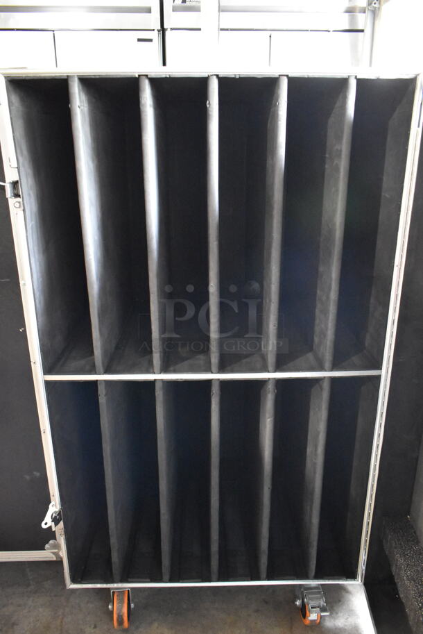 New Image Entertainment NIE Black Metal Hard Case on Commercial Casters. - Image 4 of 4