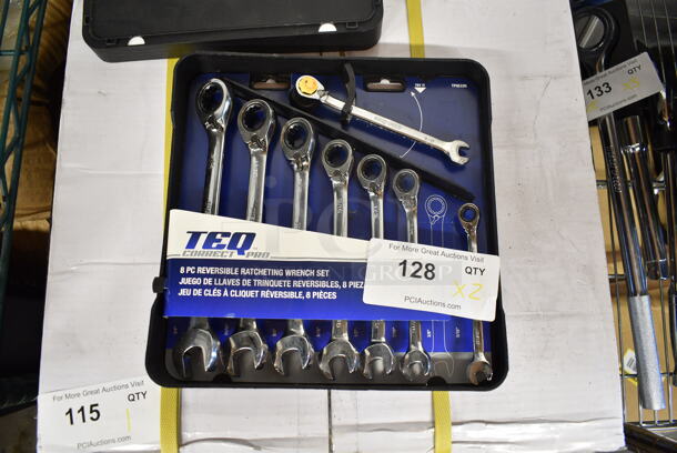 2 BRAND NEW! TEQ Reversible Ratcheting Wrench Sets. 2 Times Your Bid! - Image 5 of 7