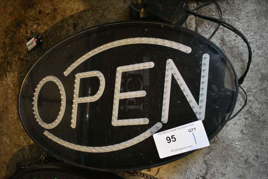 Open Light Up Sign. 21x1.5x13. Tested and Working! - Image 2 of 3