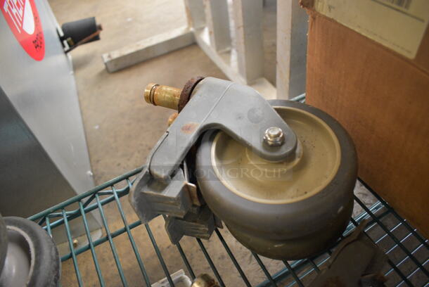ALL ONE MONEY! Lot of 5 Commercial Casters! 6x3x8 - Image 3 of 3