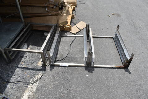 ALL ONE MONEY! Lot of 3 Metal Pan Rack Pieces. 