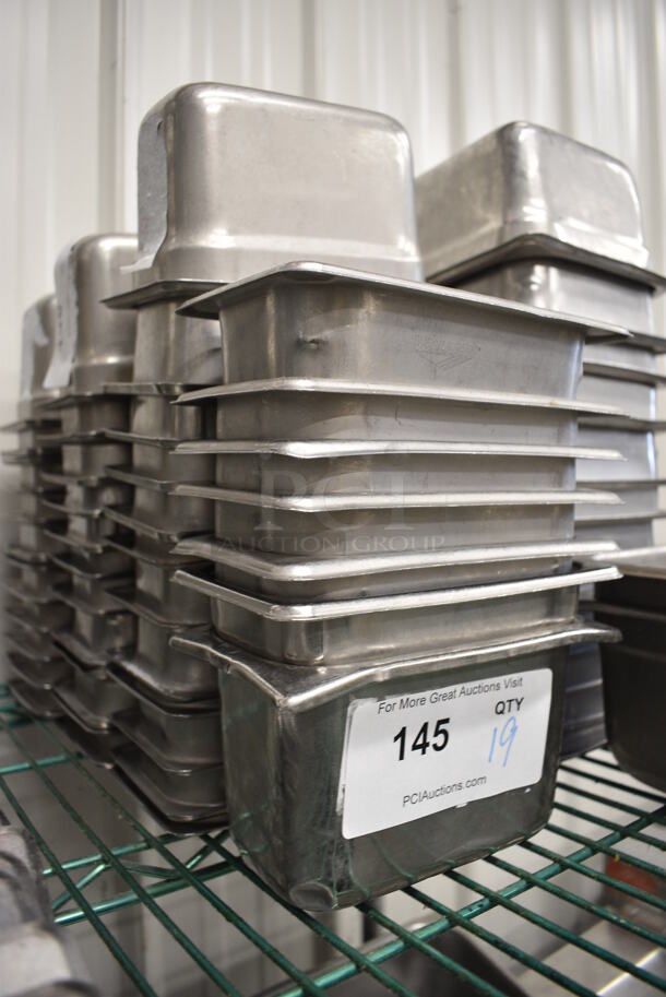 24 Stainless Steel 1/9 Size Drop In Bins. 1/9x4. 24 Times Your Bid! - Image 3 of 3