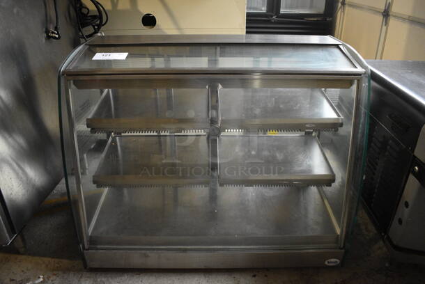 Vendo Model RFD000006 Stainless Steel Commercial Countertop Warming Merchandiser Display Case. 115 Volts, 1 Phase. 35x20x28. Tested and Working!