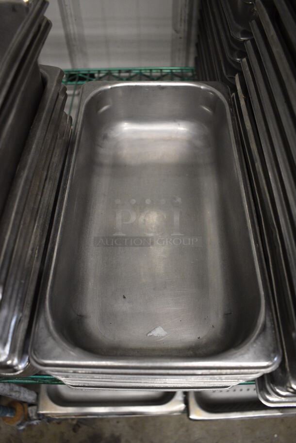 8 Stainless Steel 1/3 Size Drop In Bins. 1/3x2.5. 8 Times Your Bid! - Image 2 of 3