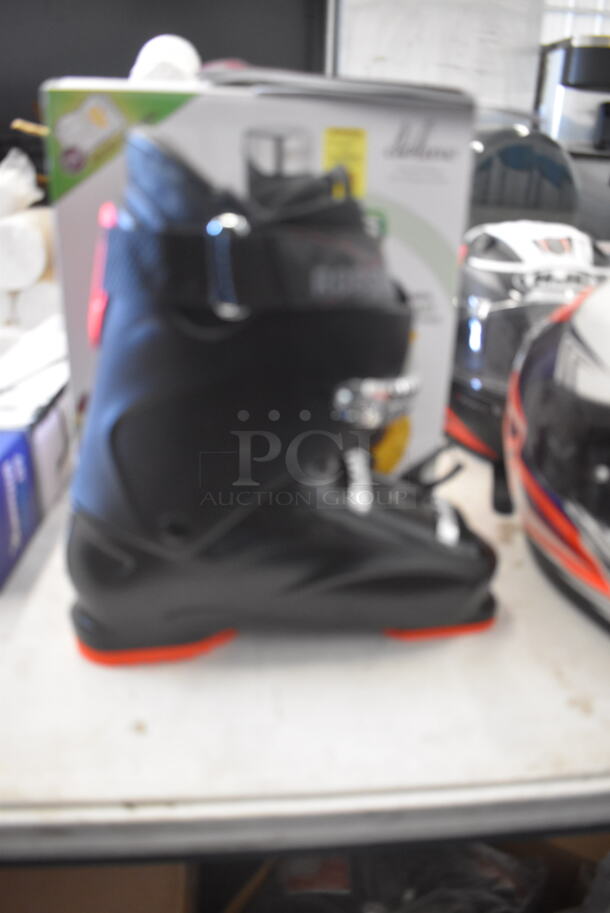 BRAND NEW IN BOX! Rossignol Rossi Evo 70 Ski Boots Black Red Size 28.5 - Image 5 of 6