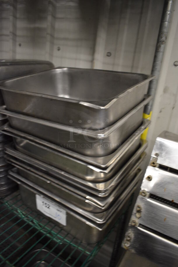 10 Stainless Steel 1/2 Size Drop In Bins. 1/2x4. 10 Times Your Bid! - Image 2 of 3