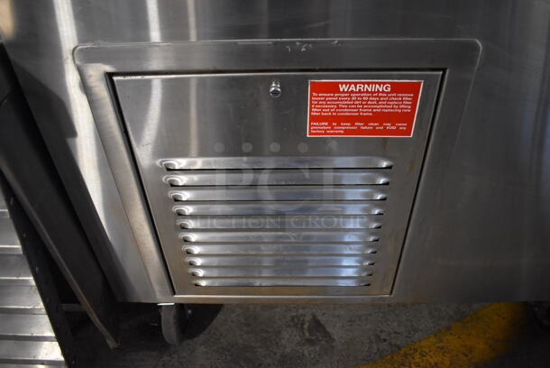 Stainless Steel Commercial Refrigerated Buffet Station on Commercial Casters. 36x30x52.5. Tested and Working! - Image 5 of 5
