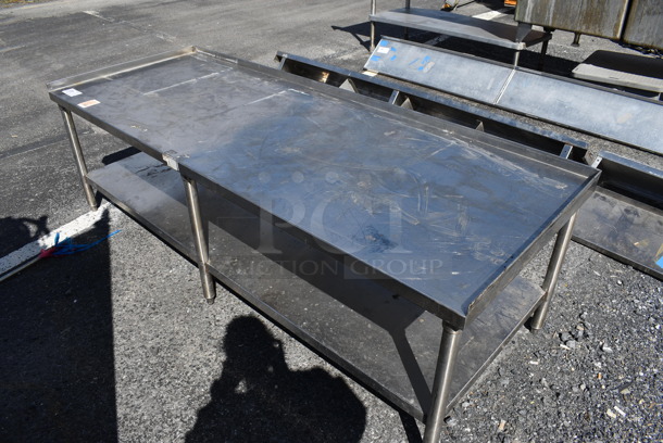 Stainless Steel Commercial Equipment Stand w/ Under Shelf. 81x30x26