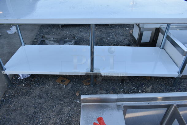 BRAND NEW SCRATCH AND DENT! Regency 600T3084G Stainless Steel Commercial Table w/ Under Shelf. - Image 3 of 4