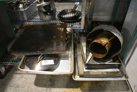 ALL ONE MONEY! Lot of Various Metal Items Including Baking Pan and Lid!