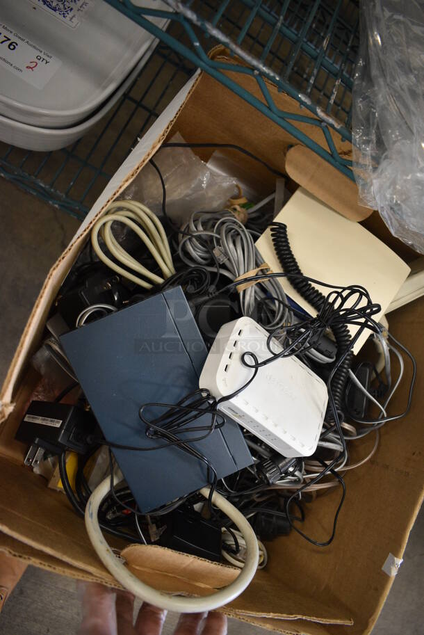 ALL ONE MONEY! Lot of Various Wires and Modems! - Image 2 of 3