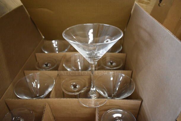 24 BRAND NEW IN BOX! Luminarc Martini Glasses. 4.5x4.5x6.75. 24 Times Your Bid!