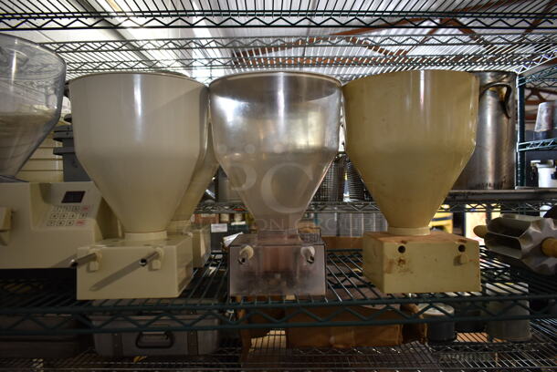 Edhard MK Metal Commercial Countertop Donut Pastry Filler Machine w/ 5 Hoppers. 120 Volts, 1 Phase. Tested and Working! - Image 2 of 9