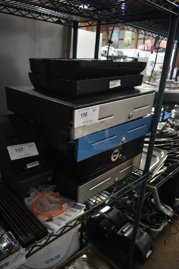 4 Metal Cash Register Drawers w/ 2 Inserts. 4 Times Your Bid! - Image 2 of 4