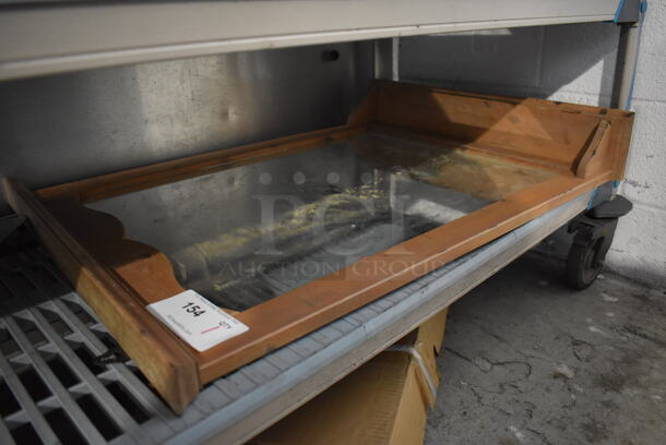 Wooden Framed Mirror. 25x5x33 - Image 1 of 4