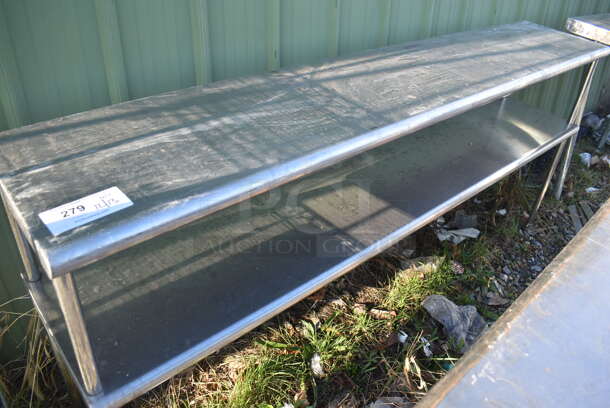 Stainless Steel 2 Tier Over Shelf. 72x14x32 - Image 2 of 3