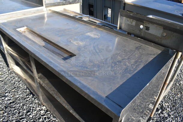 Stainless Steel Commercial Soda Station w/ Under Shelves. 72x30x35 - Image 3 of 4
