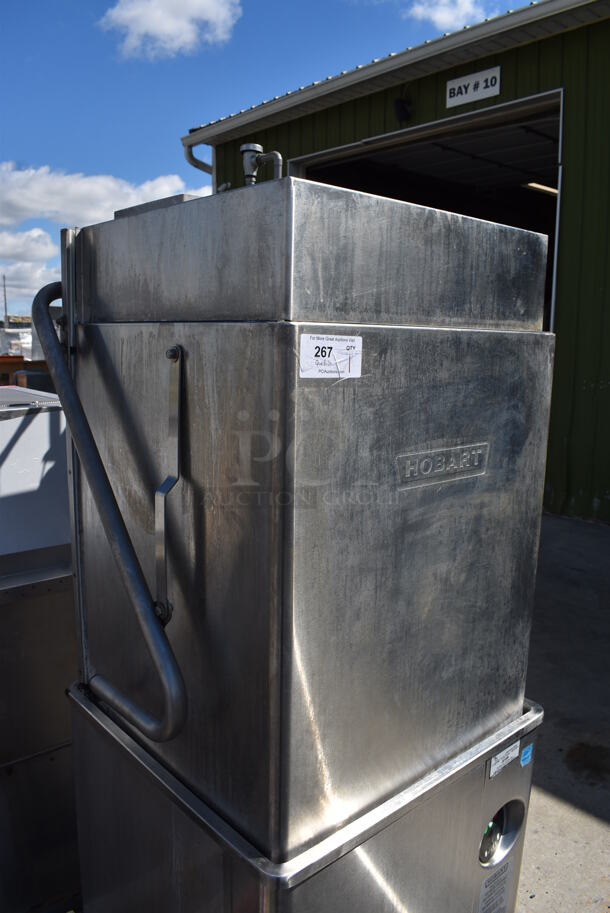 Hobart AM15T Stainless Steel Commercial Straight Pass Through Dishwasher. 208-240 Volts, 3 Phase. 30x28x68 - Image 7 of 7