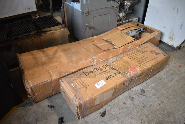 ALL ONE MONEY! Lot of 2 Boxes of Body Point Deluxe Power Racks. 