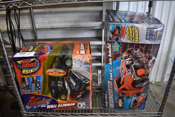 2 IN ORIGINAL BOX! Toys; Air Hogs RC and Crash Force Regenerator. 2 Times Your Bid!