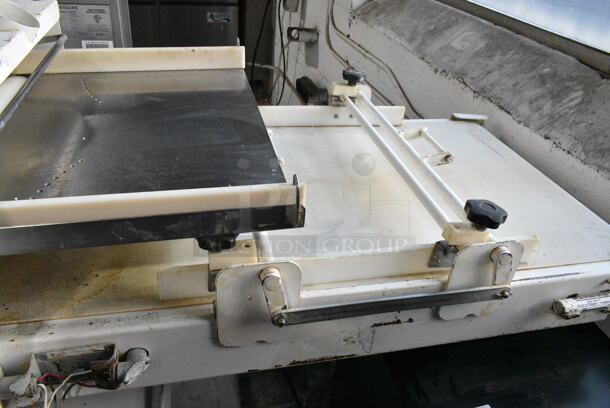 Bloemhof 5-4-24BL2 Metal Commercial Floor Style Dough Sheeter on Commercial Casters. 230 Volts, 3 Phase.  - Image 3 of 7
