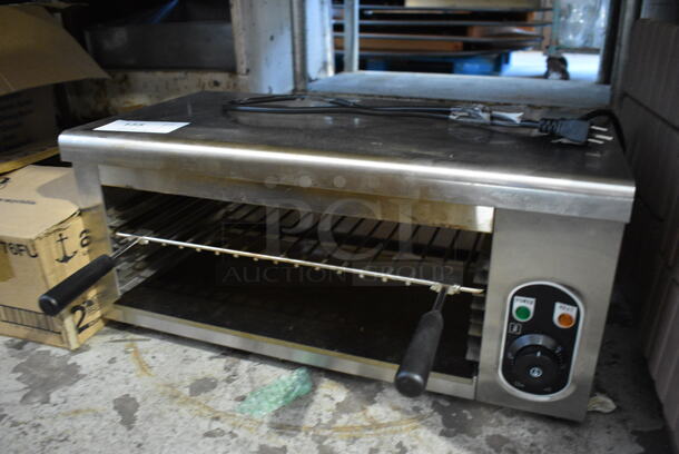 HT-936 Stainless Steel Commercial Countertop Electric Powered Hanging Salamander Cheese Melter. 110 Volts, 1 Phase. 24x12x11. Tested and Working! - Image 6 of 7