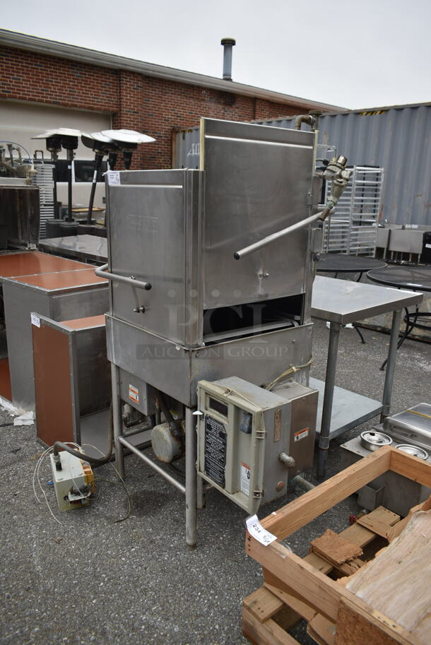 Hobart AM14C Stainless Steel Commercial Corner Pass Through Dishwasher. 208-230 Volts, 3 Phase.  - Image 3 of 11