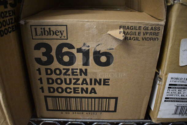 12 BRAND NEW IN BOX! Libbey Footed Squall Glasses. 3.25x3.25x8. 12 Times Your Bid! - Image 3 of 4