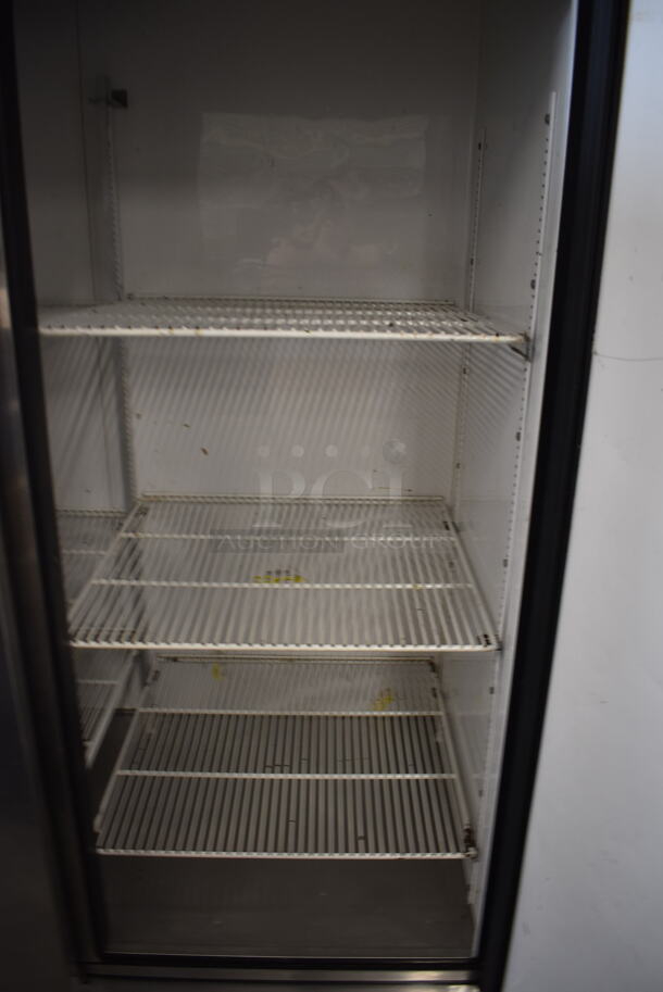 2010 True T-72 Commercial Stainless Steel Three Solid Door Reach In Cooler With Polycoated Shelves. 115V, 1 Phase. Tested and Working! - Image 6 of 7