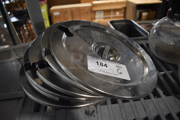 6 Stainless Steel Round Lids. 11.5x11.5x1. 6 Times Your Bid! - Image 2 of 2