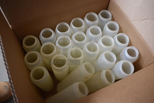 ALL ONE MONEY! Lot of 24 Poly Condiment Bottles. No Lids.  - Image 2 of 2