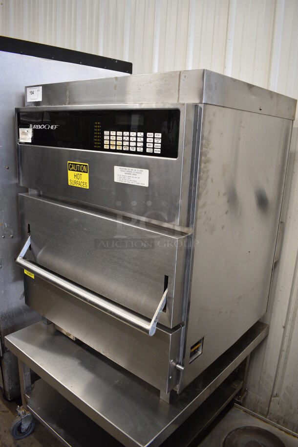Turbochef Stainless Steel Commercial Rapid Cook Oven on Commercial Casters. 250 Volts, 3 Phase. 31x35x62 - Image 5 of 6