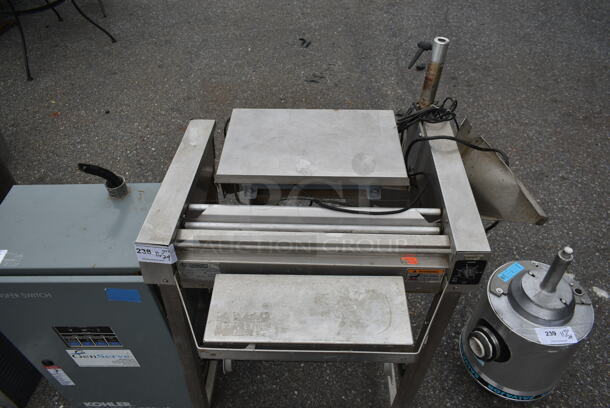 Hobart HWS-4 Stainless Steel Commercial Floor Style Heat Seal Wrapping Station. 120 Volts, 1 Phase. Cannot Test - Unit Needs New Power Cord / Plug - Image 3 of 4
