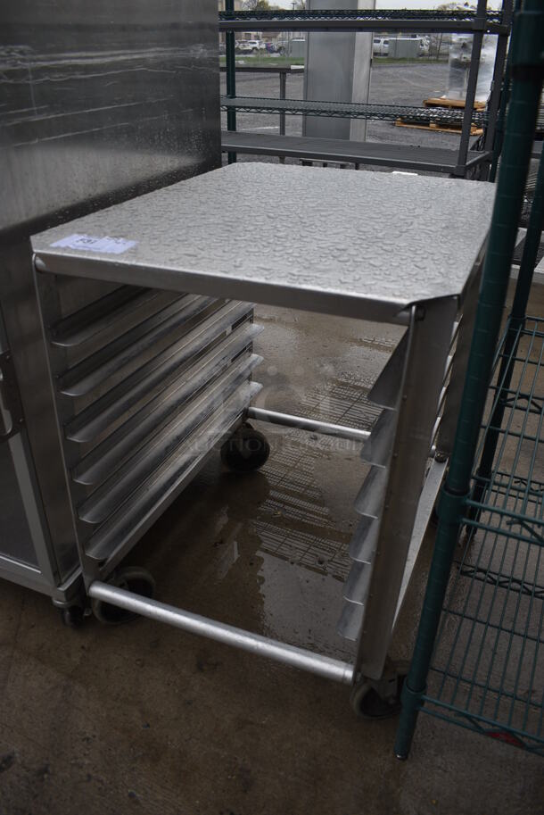 Metal Commercial Pan Transport Rack on Commercial Casters. 21.5x27x30 - Image 2 of 4