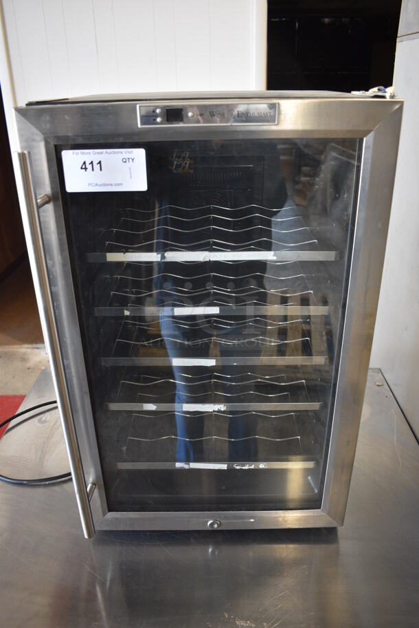 Wine Enthusiast Model 272 02 29 Metal Commercial Wine Chiller Merchandiser. 110 Volts, 1 Phase. 18x19x28.5. Tested and Does Not Power On