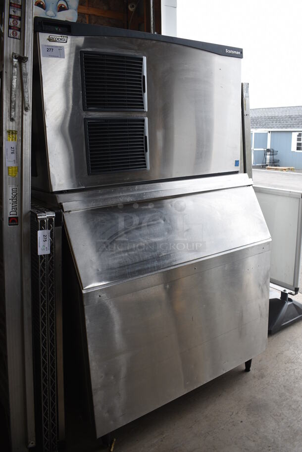 Scotsman Model C1448SA-32B Stainless Steel Commercial Ice Head on Commercial Ice Bin. 208/230 Volts, 1 Phase. 48x33x79 - Image 3 of 4